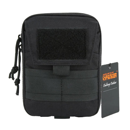 EXCELLENT ELITE SPANKER Tactical  EDC Pouch Molle Multifunctional Pouch Double Zipper Waist Pack Magic Tape Tool Bags