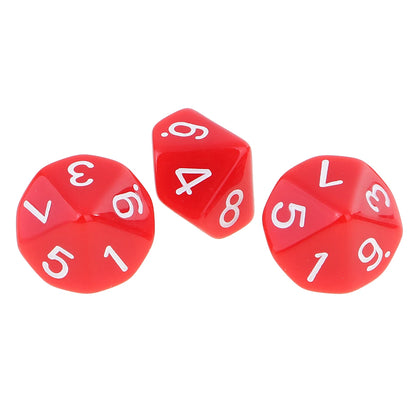 10 dados poliédricos de 10 caras D10 D8 para juegos de rol de 16 mm, dados familiares