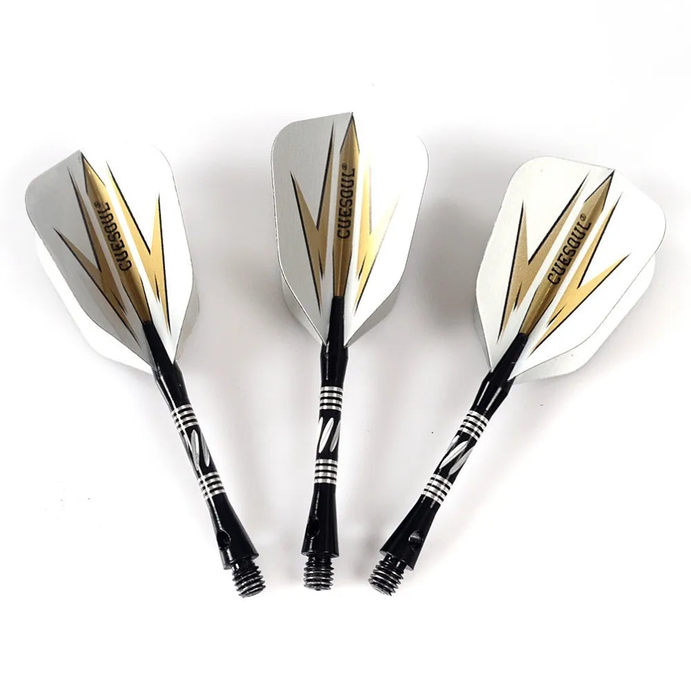 CUESOUL Professional Archer 20/22/23/26 Grams Steel Tip Darts -- Black Coating Brass Barrels