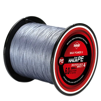 SeaKnight Brand TriPoseidon Series 4 Strands 300M PE Braided Fishing Line 8-60LB Multifilament Fishing Line Smooth Carp Fishing