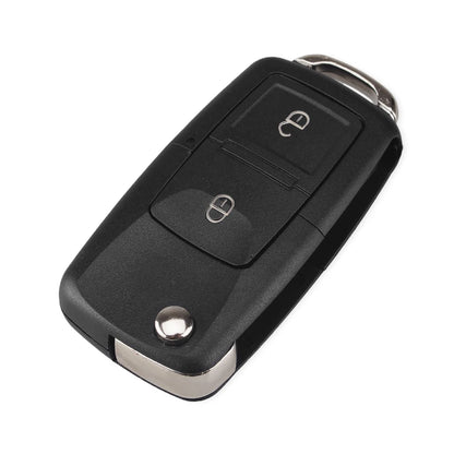 KEYYOU 2 Buttons Remote Flip Folding Car Key Shell for VW Volkswagen MK4 Bora Golf 4 5 6 Passat Polo Bora Touran