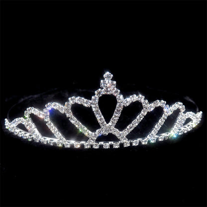 AINAMEISI Princess Crystal Tiaras and Crowns Headband Kid Girls Love Bridal Prom Crown Wedding Party Accessiories Hair Jewelry