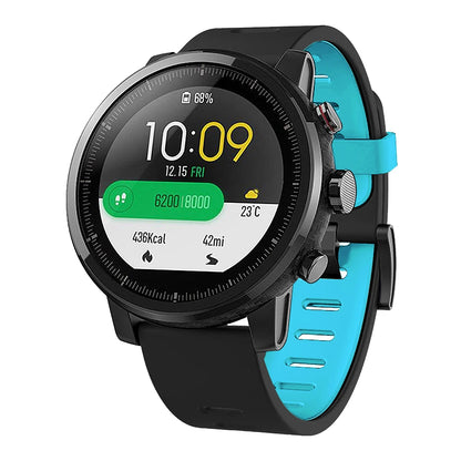 FIFATA - Correa de silicona para reloj Huami Stratos Band, repuesto para Xiaomi Amazfit Stratos 2, 2S, 3, Pace, GTR, 47 mm, GTR 3, 2