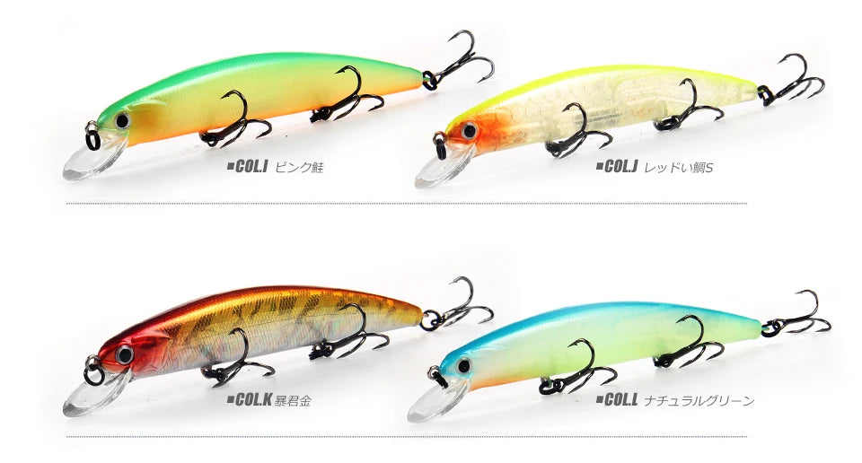 Señuelos de pesca de nuevo modelo, cebo duro, wobblers de calidad, sistema de peso superpesado Bearking 11 cm 17 g Dive 1,5 m, lanzamiento largo SP minnow