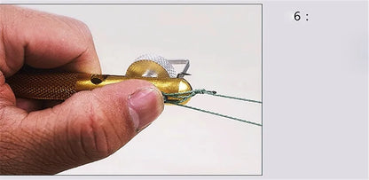 Full Metal Fishing Hook Knotting Tool & Tie Hook Loop Making Device & Hooks Decoupling remover Carp Fishing Accessory