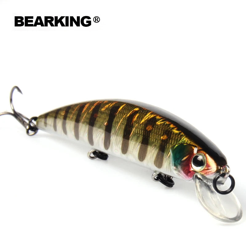 BEARKING para señuelos de pesca artificiales, cebos wobblers de calidad minnow de 13 cm y 21 g, modelo suspendido, crankbaits popper