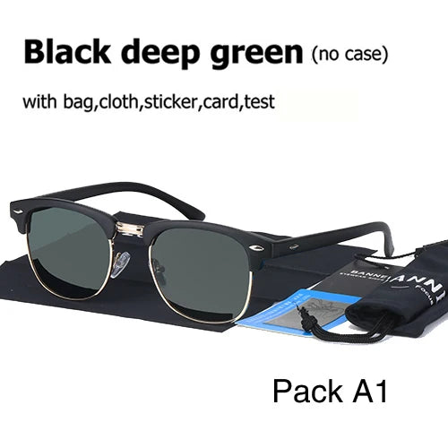 UV400 HD Polarized Men Women Sunglasses Classic Fashion Retro Brand Sun Glasses Coating Drive Shades Gafas De Sol Masculino