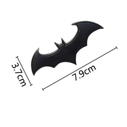 3D Metal Bat Auto Car Logo Cartoon Sticker Metal Badge Emblem Tail Decal Motorcycle Car Styling Decoration Accessories