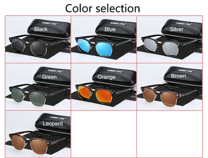 UV400 HD Polarized Men Women Sunglasses Classic Fashion Retro Brand Sun Glasses Coating Drive Shades Gafas De Sol Masculino