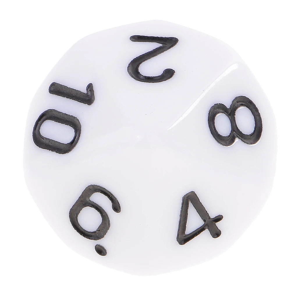 10 dados poliédricos de 10 caras D10 D8 para juegos de rol de 16 mm, dados familiares