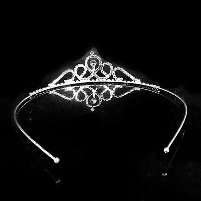 AINAMEISI Princess Crystal Tiaras and Crowns Headband Kid Girls Love Bridal Prom Crown Wedding Party Accessiories Hair Jewelry