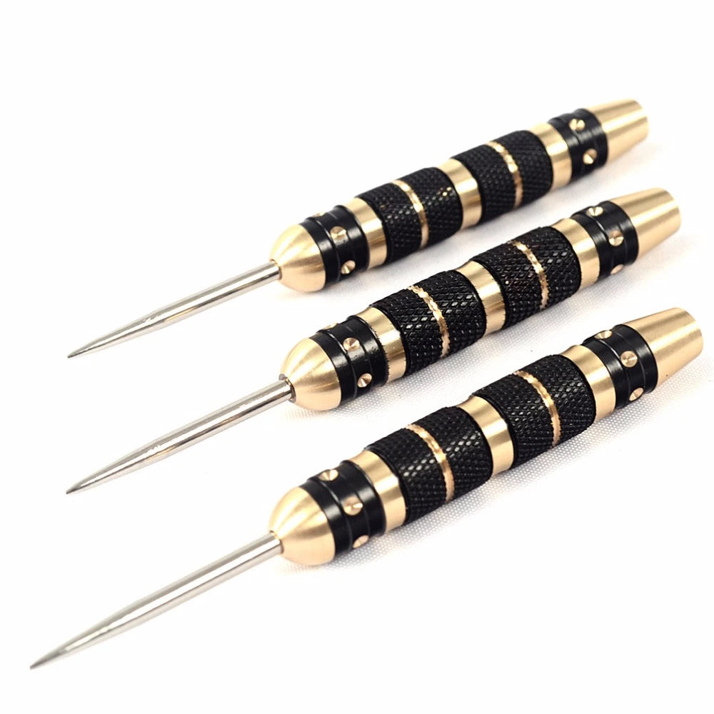 CUESOUL Professional Archer 20/22/23/26 Grams Steel Tip Darts -- Black Coating Brass Barrels