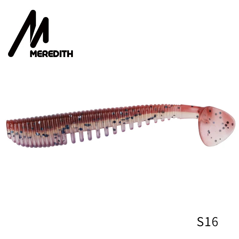 MEREDITH Awaruna Fishing Lures 8cm 9.5cm 13cm Artificial Baits Wobblers Soft Lures Shad Carp Silicone Fishing Soft Baits Tackle