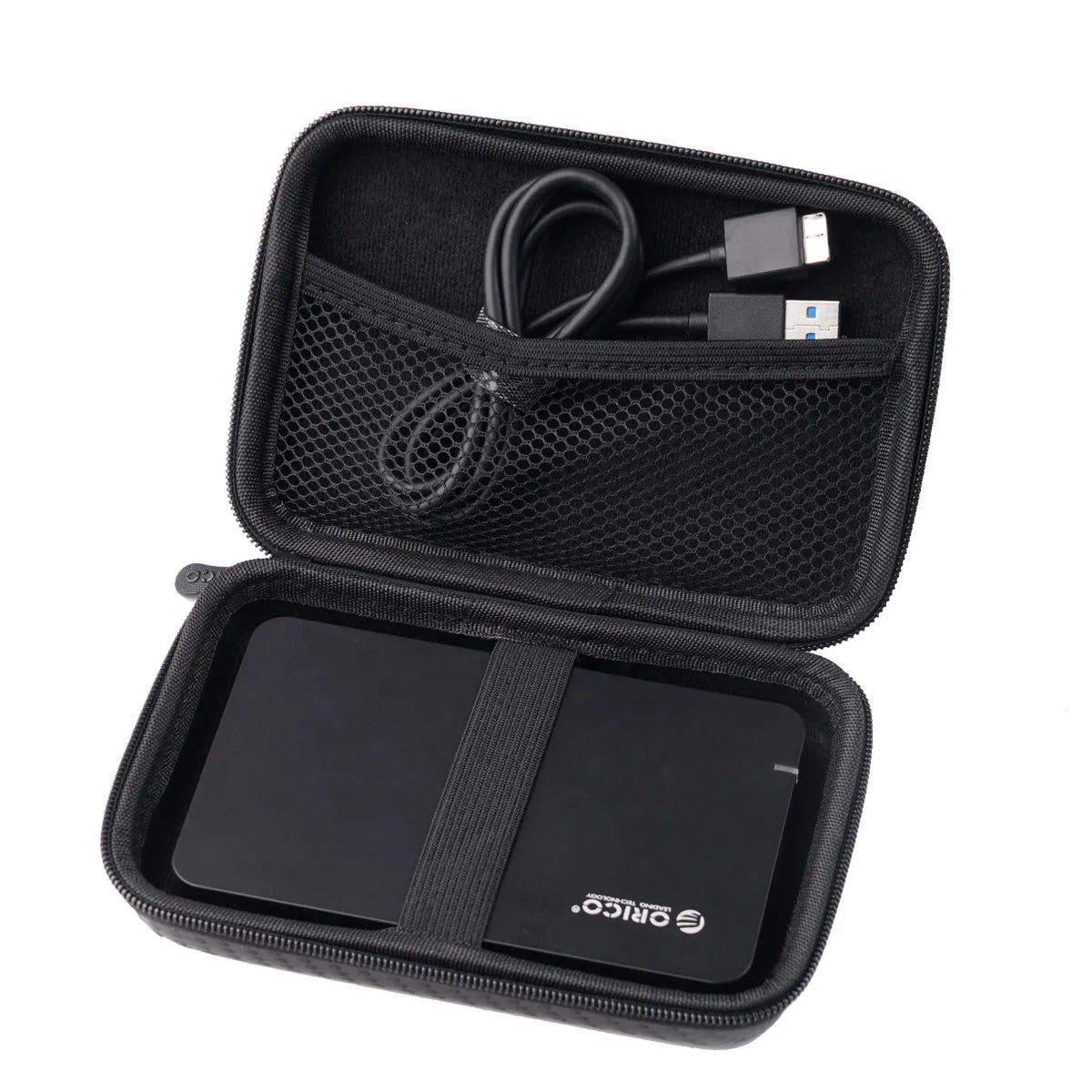 ORICO 2.5 Hard Disk Case Portable HDD Protection Bag for External 2.5 inch Hard Drive/Earphone/U Disk Hard Disk Drive Case Black