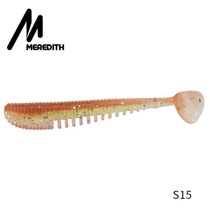 MEREDITH Awaruna Fishing Lures 8cm 9.5cm 13cm Artificial Baits Wobblers Soft Lures Shad Carp Silicone Fishing Soft Baits Tackle