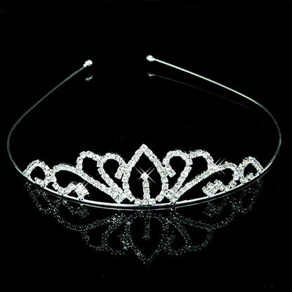 AINAMEISI Princess Crystal Tiaras and Crowns Headband Kid Girls Love Bridal Prom Crown Wedding Party Accessiories Hair Jewelry