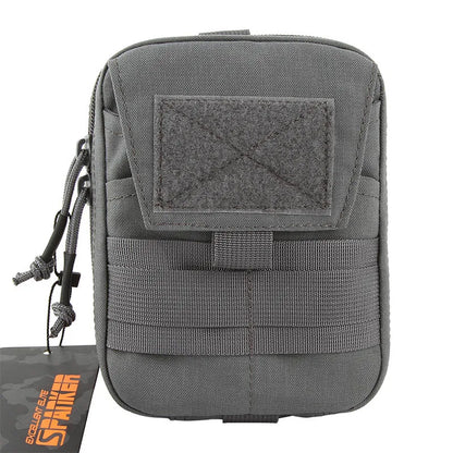 EXCELLENT ELITE SPANKER Tactical  EDC Pouch Molle Multifunctional Pouch Double Zipper Waist Pack Magic Tape Tool Bags