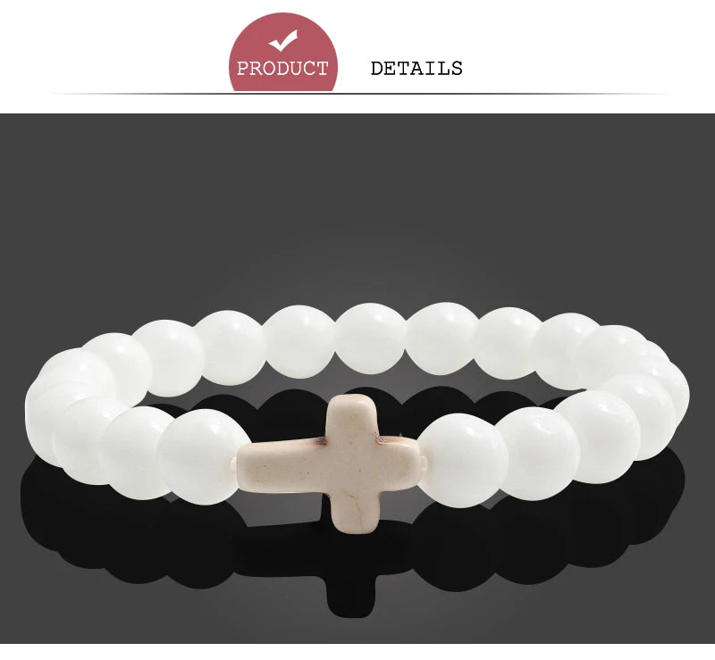 Pulsera de piedra natural con dijes, pulseras de cuentas de lava negra mate hechas a mano para hombres y mujeres, cadena de oración para fitness, joyería para parejas, regalo