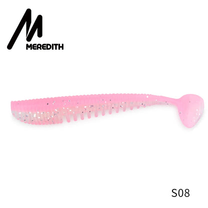 MEREDITH Awaruna Fishing Lures 8cm 9.5cm 13cm Artificial Baits Wobblers Soft Lures Shad Carp Silicone Fishing Soft Baits Tackle