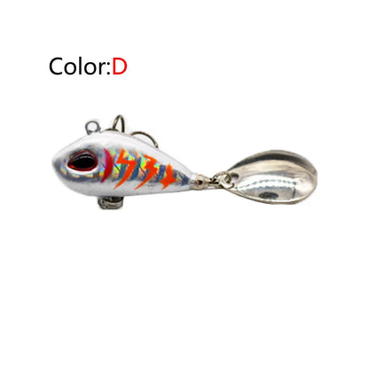 OUTKIT New Metal Mini VIB With Spoon Fishing Lure 6g10g17g25g 2cm Fishing Tackle Pin Crankbait Vibration Spinner Sinking Bait