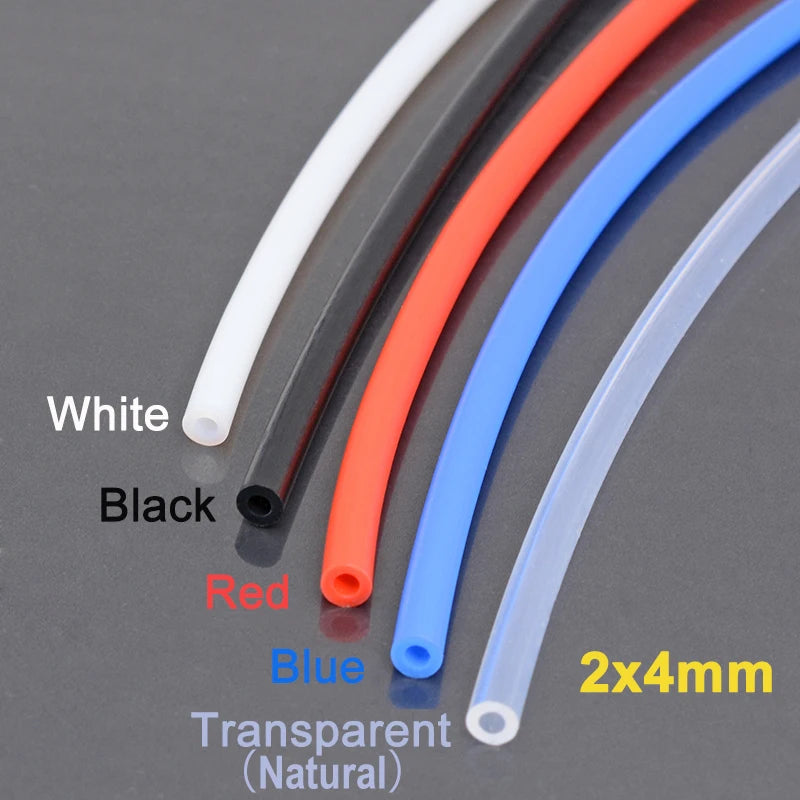 Tubo de PTFE de 1 metro, 1 mm, 2 mm, 3 mm, 4 mm, 6 mm y 8 mm para piezas de impresora 3D, tubo Bowden con cabezal en J