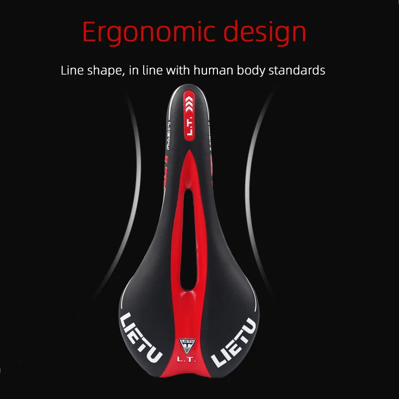 LIETU Bicycle Saddle MTB Road Bike Cycling Silicone Skid-proof Saddle Seat Silica Gel Cushion Seat Leather Front Seat Mat