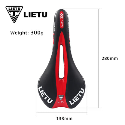 LIETU Bicycle Saddle MTB Road Bike Cycling Silicone Skid-proof Saddle Seat Silica Gel Cushion Seat Leather Front Seat Mat