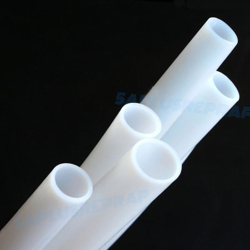 Tubo de PTFE de 1 metro, 1 mm, 2 mm, 3 mm, 4 mm, 6 mm y 8 mm para piezas de impresora 3D, tubo Bowden con cabezal en J