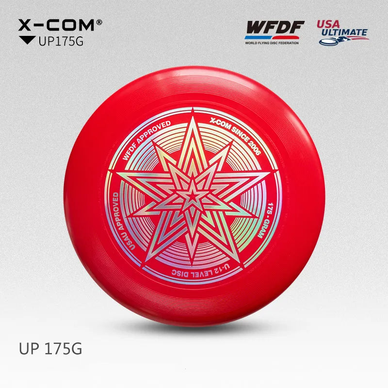 X-COM Professional Ultimate Flying Disc Certified by WFDF For Ultimate Disc Competition Sports 175g