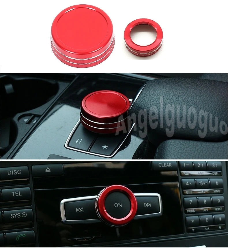 AngelguoguoCar Window glass lift button Trim Cover sticker for Mercedes Benz A/B/C(W204)/E(W212)/GLA /CLA/ GLK/ GLE-class