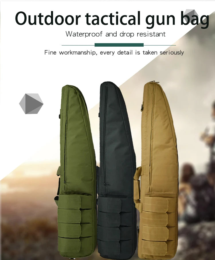 Bolsa impermeable táctica resistente para armas largas, funda para caza, accesorios de Airsoft, funda para rifle de francotirador Molle