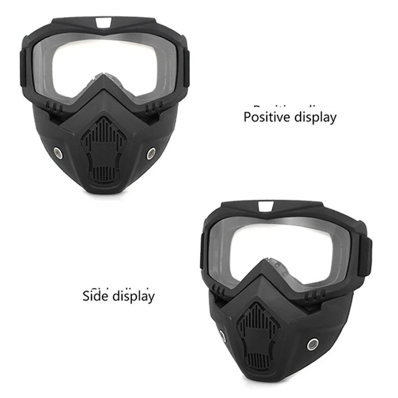 Dustproof Motocross Glasses Adjustable Motorcycle Goggles Breathable Full Face Protective Motorbike Dirt Bike Off-road Mask