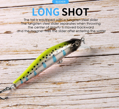 BEARKING 80mm 8.5g professional quality magnet weight fishing lures minnow crank hot model Artificial Bait Tackle