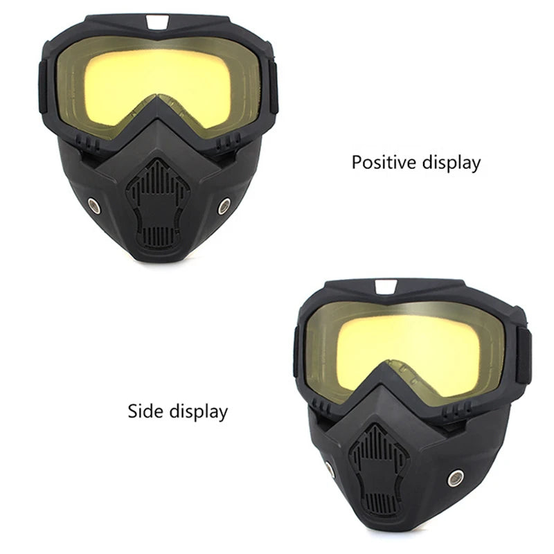 Dustproof Motocross Glasses Adjustable Motorcycle Goggles Breathable Full Face Protective Motorbike Dirt Bike Off-road Mask