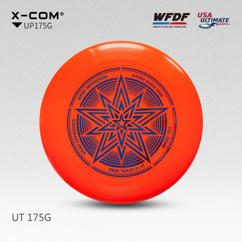 X-COM Professional Ultimate Flying Disc Certified by WFDF For Ultimate Disc Competition Sports 175g