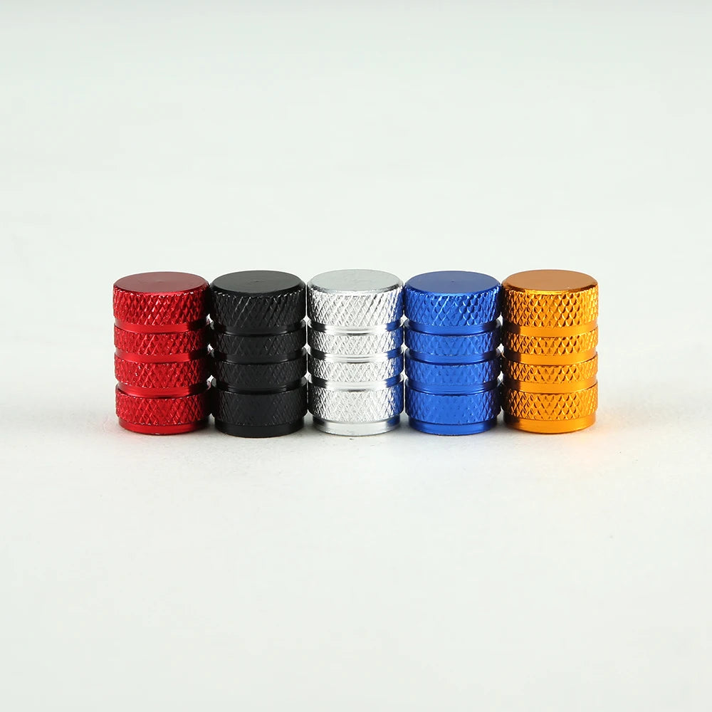 8Pc Tire Valve Caps Tyre Rim Stem Cover Dust Proof Auto Wheel Cap Aluminum Alloy Nipple Caps for Cars and Motorcycles Bikes