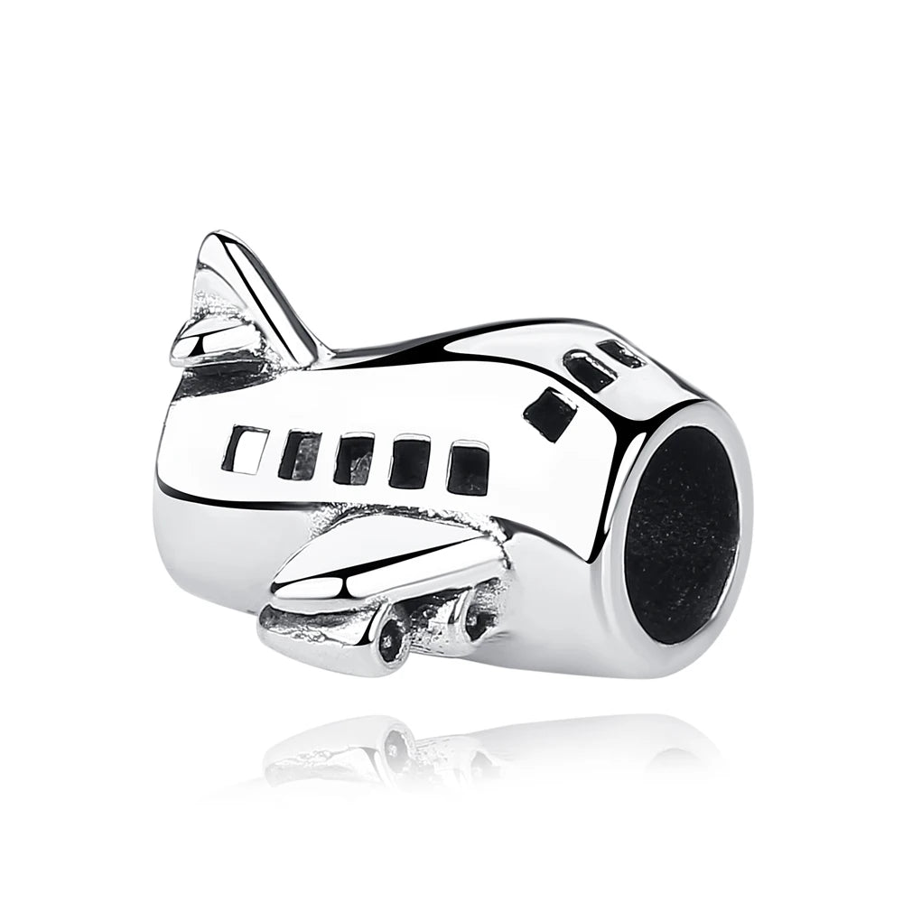 Original 925 Sterling Silver Charm Bead Travel London Bus Camera Suitcase Paris Charms Fit Pan Brand Bracelets Women Diy Jewelry