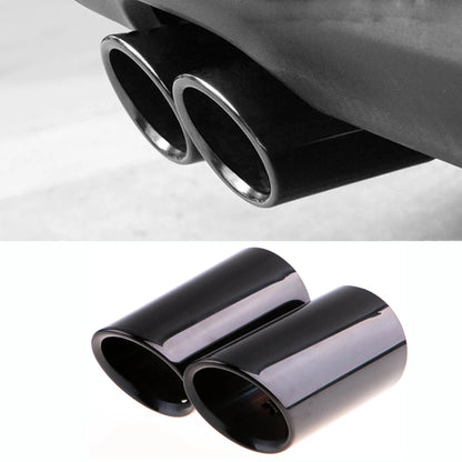 AQTQAQ Chrome Plating Stainless Steel Car Exhaust Muffler Tip Pipes Covers for Audi A1 A3 A4 TT 2009-2015 / VW Volkswagen PASSAT