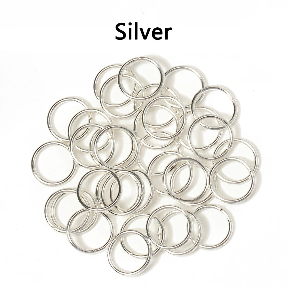 200pcs/lot Wholesale Open Circle Jump Rings Necklace Bracelet Earring Pendant Connectors DIY Making Jewelry Crafts Accessories