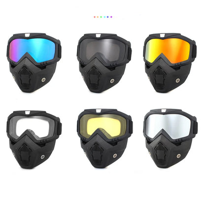 Dustproof Motocross Glasses Adjustable Motorcycle Goggles Breathable Full Face Protective Motorbike Dirt Bike Off-road Mask