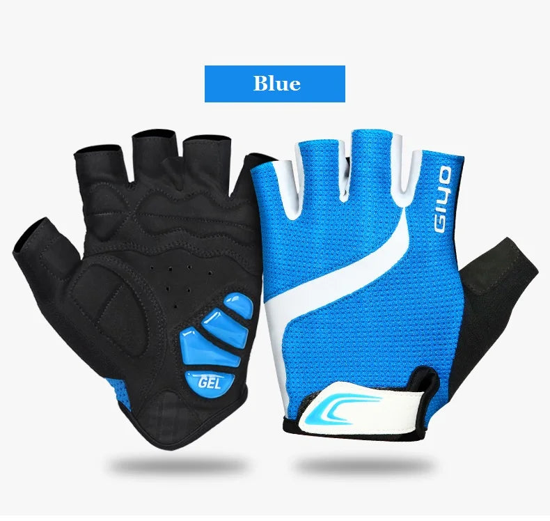 Giyo Breaking Wind Cycling Half Finger Gloves Anti-slip Bicycle Mittens Racing Road Bike Glove MTB Biciclet Guantes Ciclismo