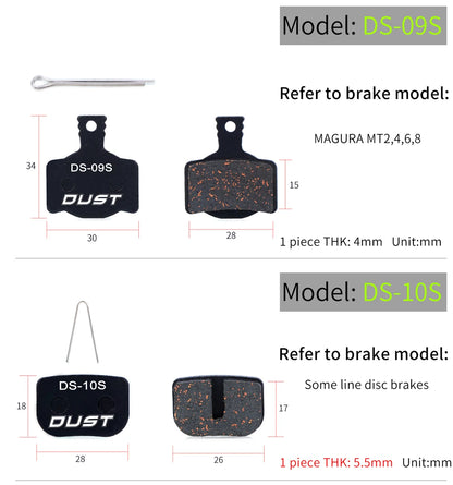 Bicycle Disc Brake Pad Bike Hydraulic Disc Brake Pads Semi-Metallic Cycling Brake Pads for BB5 BB7