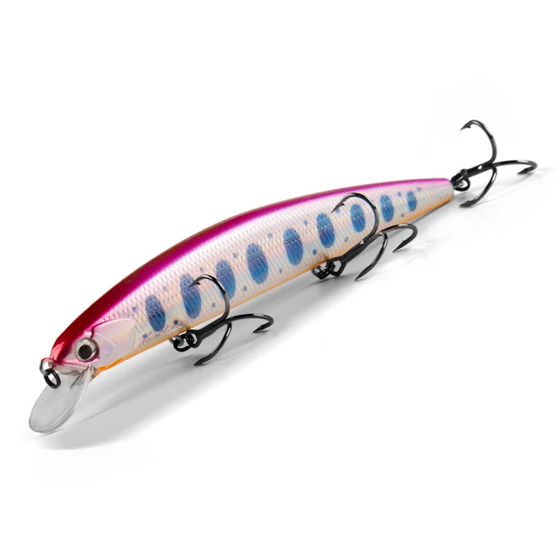 BEARKING para señuelos de pesca artificiales, cebos wobblers de calidad minnow de 13 cm y 21 g, modelo suspendido, crankbaits popper