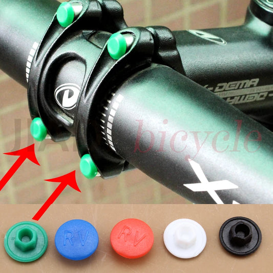 Tapón de rosca para vástago de dirección de bicicleta de montaña MUQZI MTB, tapa de tornillo hexagonal M5 para bicicleta de carretera y plegable, accesorios para ciclismo