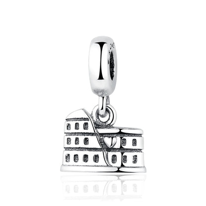 Original 925 Sterling Silver Charm Bead Travel London Bus Camera Suitcase Paris Charms Fit Pan Brand Bracelets Women Diy Jewelry