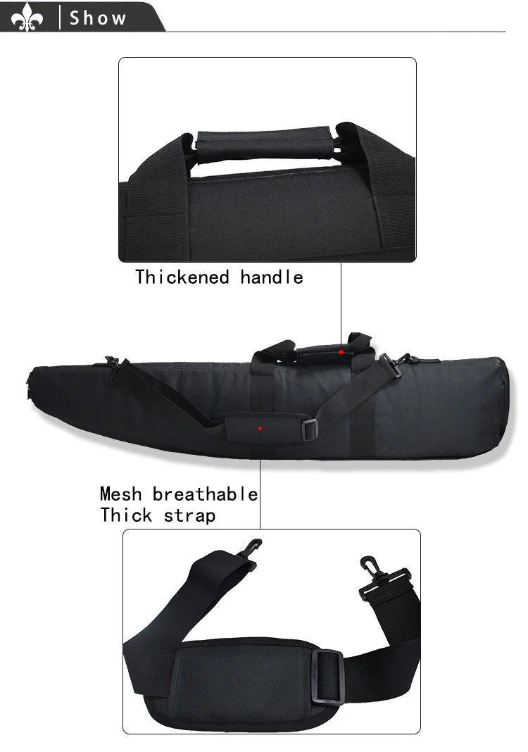 Bolsa impermeable táctica resistente para armas largas, funda para caza, accesorios de Airsoft, funda para rifle de francotirador Molle