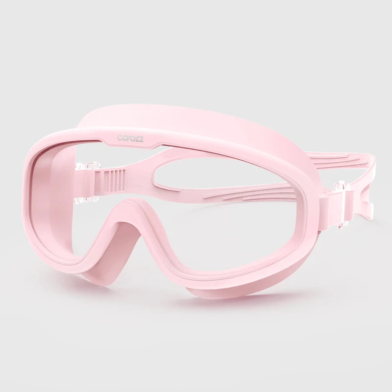 Gafas de natación antivaho COPOZZ 2022 con lentes de forma completa y protección UV con marco de silicona grande para hombres y mujeres