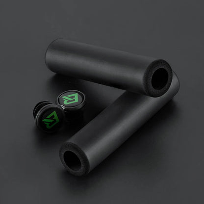 ROCKBROS Bicycle Grips MTB Silicone Sponge Handlebar Grips Anti-skid Shock-absorbing Soft Bike Grips Ultraight Cycling Handlebar