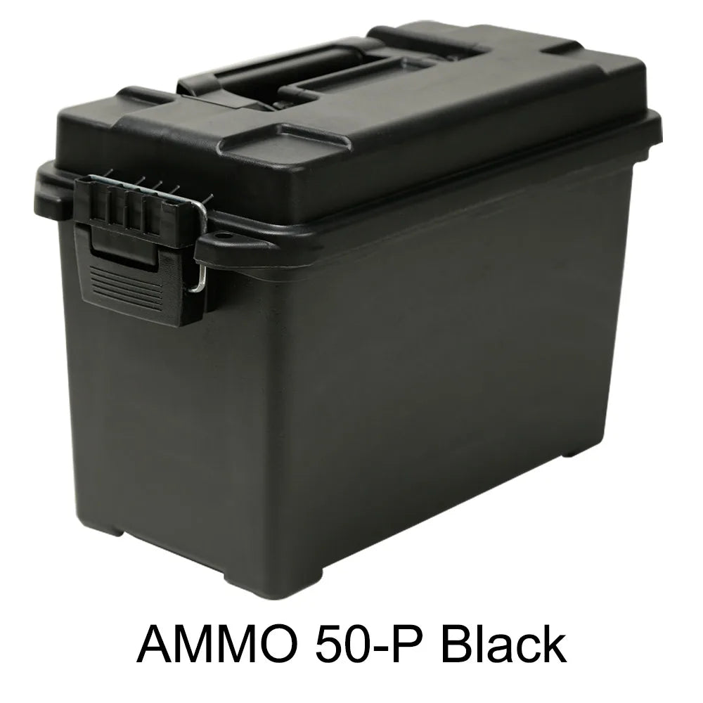 Plastic Ammo Box Weapons Safe Storage Ammo Can Lightweight High Strength Ammo Accessory Crate Storage Case Bullet Safety Box