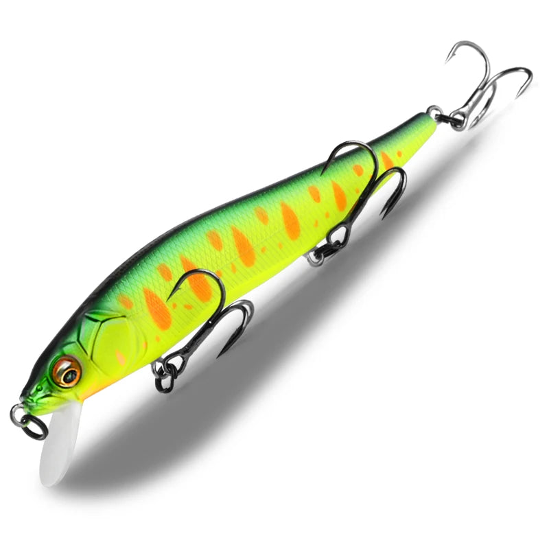 BEARKING 11cm 14g Señuelos de pesca duros superiores Cebos de calidad Minnow Wobblers Buena acción Aparejos de pesca profesionales artificiales